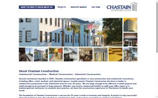 Chastain Construction Inc website