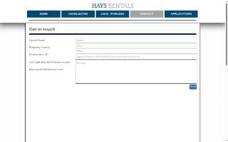 hays rentals website