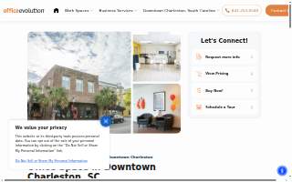 Office Evolution of Charleston website