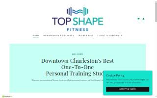 Top Shape Fitness website