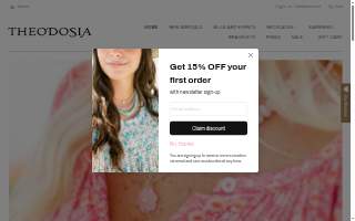 Theodosia Jewelry website