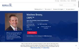 Merrill Lynch Financial Advisor Matthew Brosey website