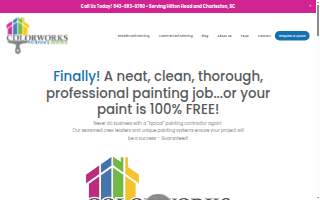 Colorworks Painting and Designs - Charleston website