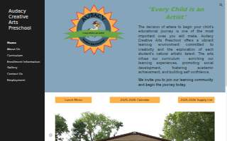 Audacy Creative Arts Preschool website