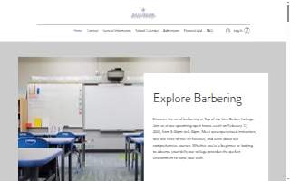 Top Of The Line Barber College website