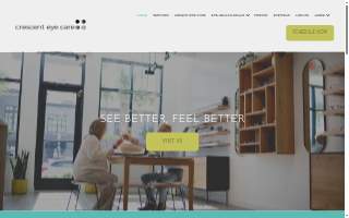 Crescent Eye Care website