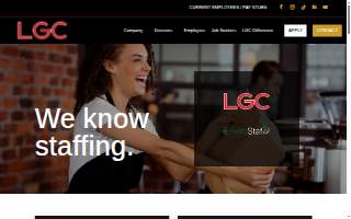 LGC Staffing website