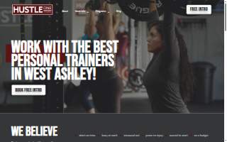 Hustle One Fitness website