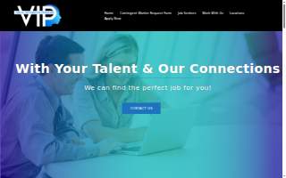 Virtual Integration Personnel LLC VIP Workforce Staffing Agency website