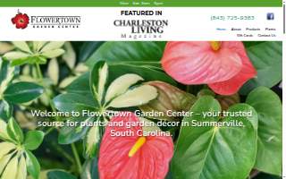 Flowertown Garden Center LLC website