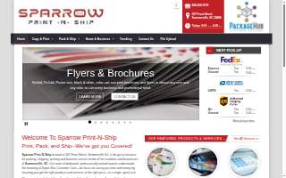 Sparrow Print -N- Ship website