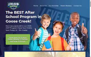 Leveled Up - Summer Camp, After School, and Martial Arts website