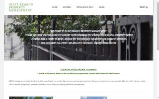 Olive Branch Property Management website