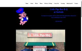 Little Pigs BBQ At Surfside website