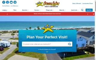 Ocean Lakes Family Campground website