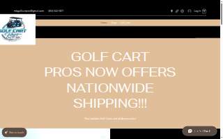 Golf Cart Pros website