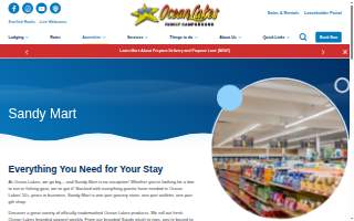 Ocean Lakes Sandy Mart website