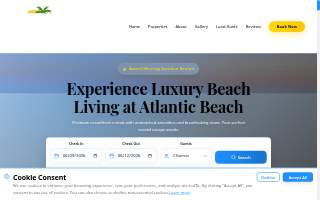 Bailey's Beach Cottage website