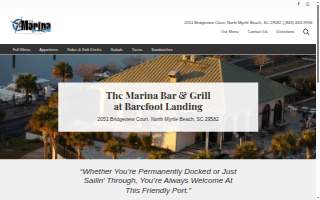 The Marina Bar and Grill at Barefoot Resort website