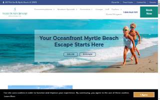 Sand Dunes Resort - Oceanfront Myrtle Beach Lodging website