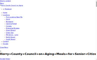 HCCOA Grand Strand Senior Center website