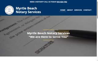 Myrtle Beach Notary Services website