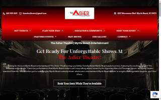 The Asher Theatre and Conference Center website