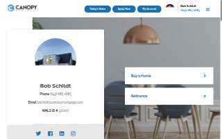 The Schildt Team at Canopy Mortgage website