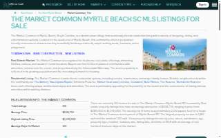 Market Common Homes website