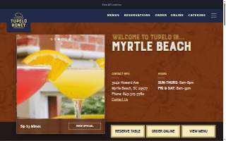 Tupelo Honey Southern Kitchen & Bar of Myrtle Beach website