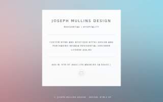 Mullins Design Co website