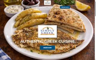 Simply Greek website