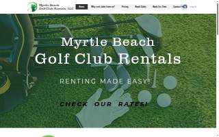 Myrtle Beach Golf Club Rentals website