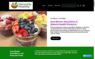 Naturally Healthy website
