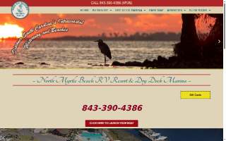 North Myrtle Beach RV Resort and Dry Dock Marina website