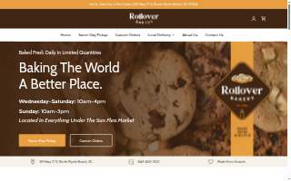 Rollover Bakery website