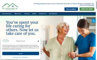 East Carolina Home Care Greenville NC website