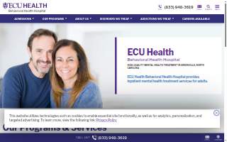 ECU Health Behavioral Health Hospital website