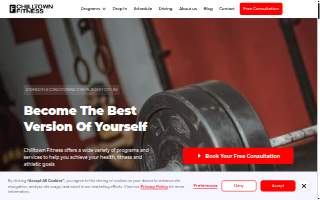 Chilltown Fitness website