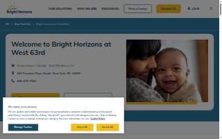 Bright Horizons at West 63rd website