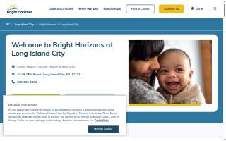 Bright Horizons at Long Island City website