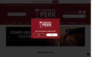 Central Perk Wine and Spirits website