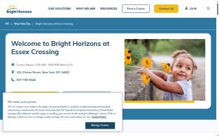 Bright Horizons at Essex Crossing website