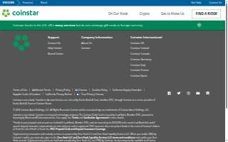 Coinstar Kiosk website