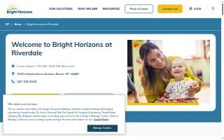 Bright Horizons at Riverdale website
