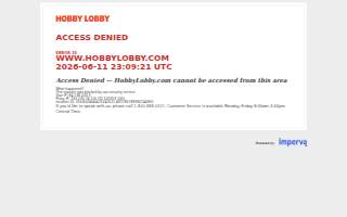 Hobby Lobby of Paramus website