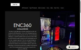 ENC360 Photobooth Rental website
