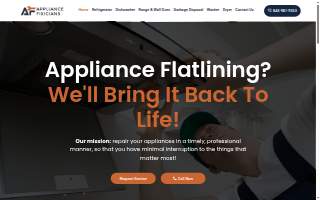 Appliance Fixicians website