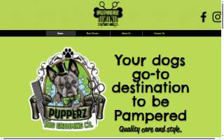 Pupperz Dog Grooming Company website