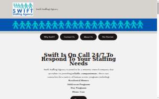 Swift's Staffing Agency website